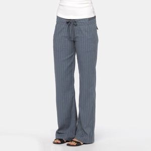 Prana striped blue Steph pant, wide leg, hemmed